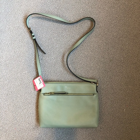 Kate Spade Pistachio Medium Polly Crossbody NWT - Picture 5 of 8